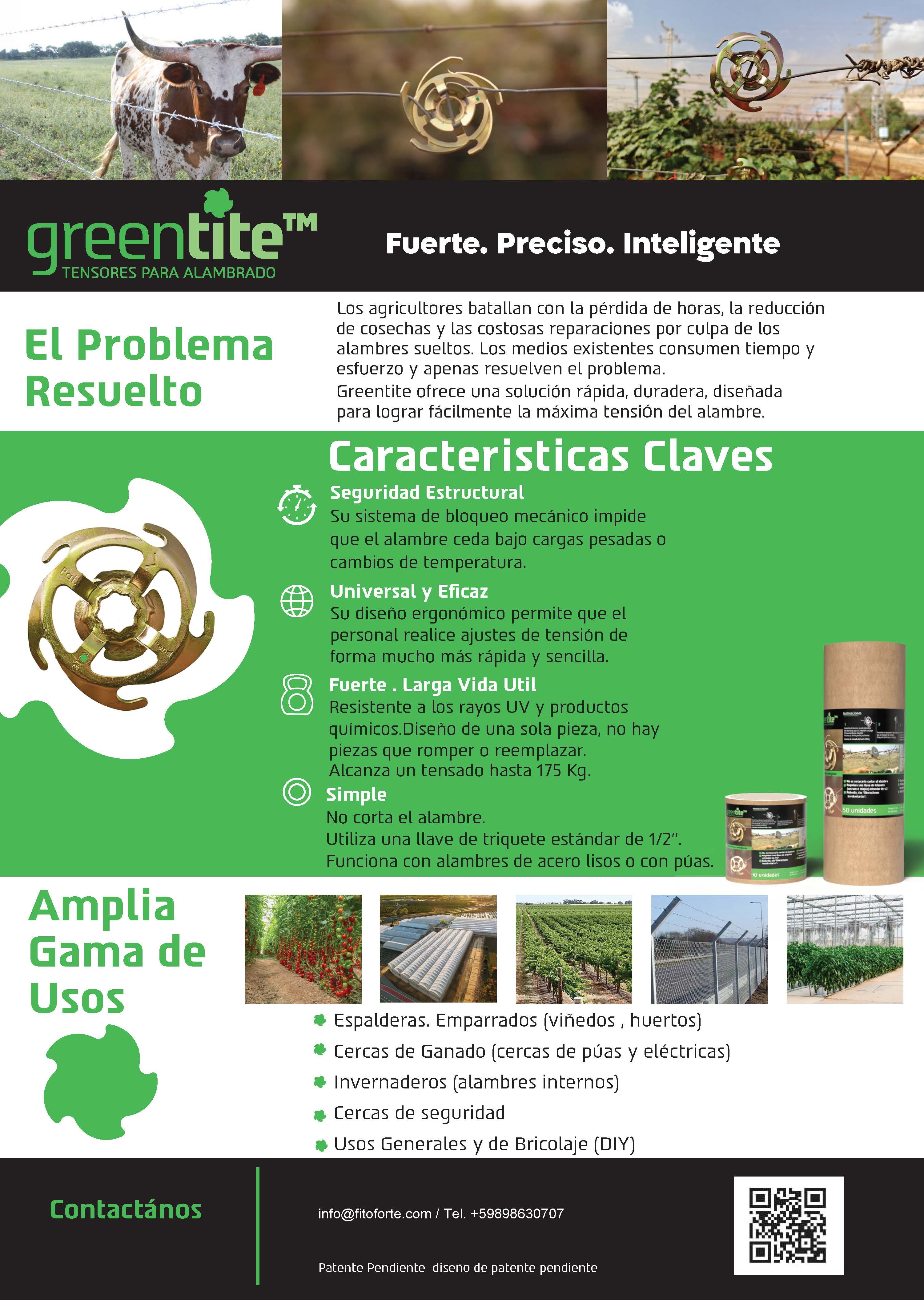 Folleto Greentite - Tensores para alambrado